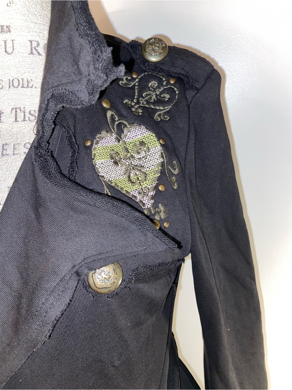 TAG Couture Women's Black Belted Trench Dress medium - Picture 4 of 15